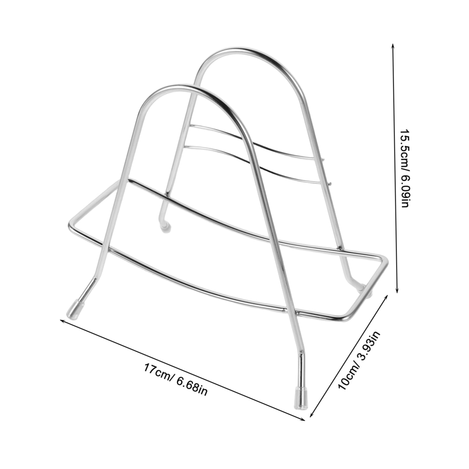 Cabilock Stainless Steel Cutting Board Holder Stand Heavy Duty Organizer for Pot Lids Chopping Boards and Kitchen Essentials Space Saving Design for Countertop Use