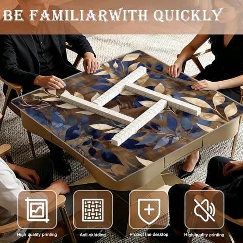 Tapete Boho para Mahjong 33x33 pulgadas con bolsa portátil miniatura 2