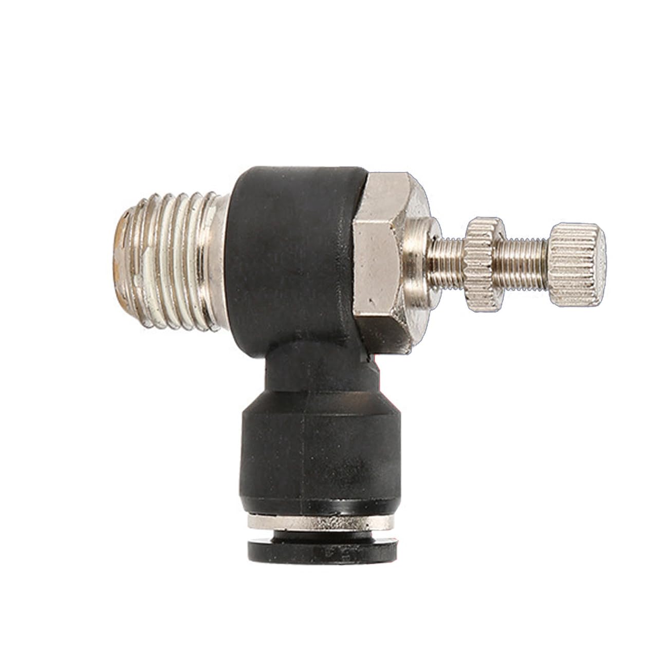 Air Pipe Adjustable Joint, Cutting Machine Air Nozzle, CO2 Gas Nozzle Valve Engraving Machine Nozzle, Air Fitting Air Pump Air Compressor (Air Pipe 6mm;Thread Dia.9.7;Adjustable)