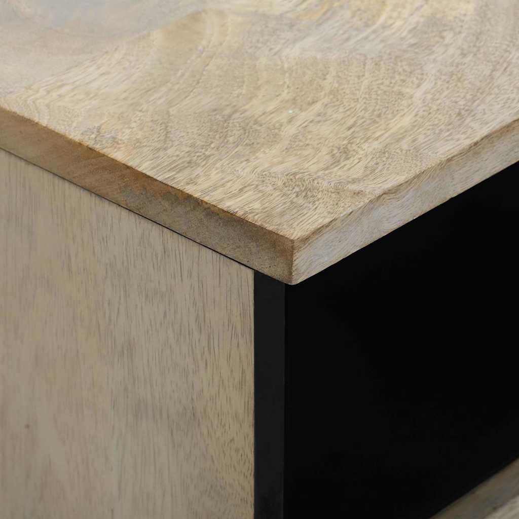 Armadio da Notte Bianco in Legno Ingenerizzato con 2 Cassetti e Mensole 40 x 33 x 46 cm Mobiletto Salvaspazio per Camera da Letto Soggiorno Ufficio con Ripiano e Contenitore