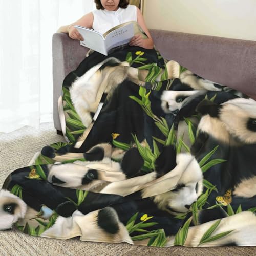 Couverture polaire panda de qualité supérieure textile doux et chaud de lit - 8