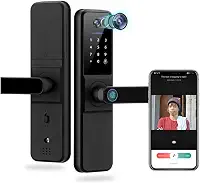 Fechadura Digital Eletronica Casa Wi-fi Com Camera, Biometria, Tag