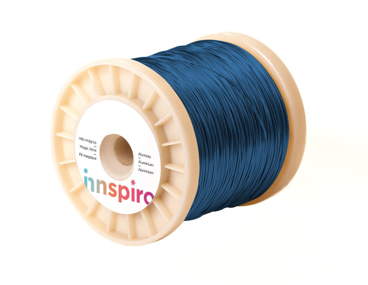 INNSPIRO Magic aluminium thread, navy blue, 1.5 mm, 500 g, approx. 100 m.