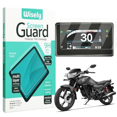 Image of Wisely Premium Screen Guard for New Honda SP 125 Bike (2025) Digital Meter Display Protector TFT Instrument Cluster, Anti Scratch, HD Clear note