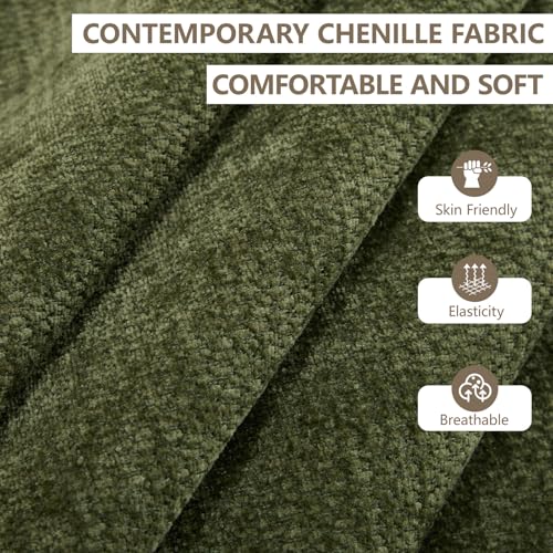 Sillón Plegable Chenille Verde Menta miniatura 6