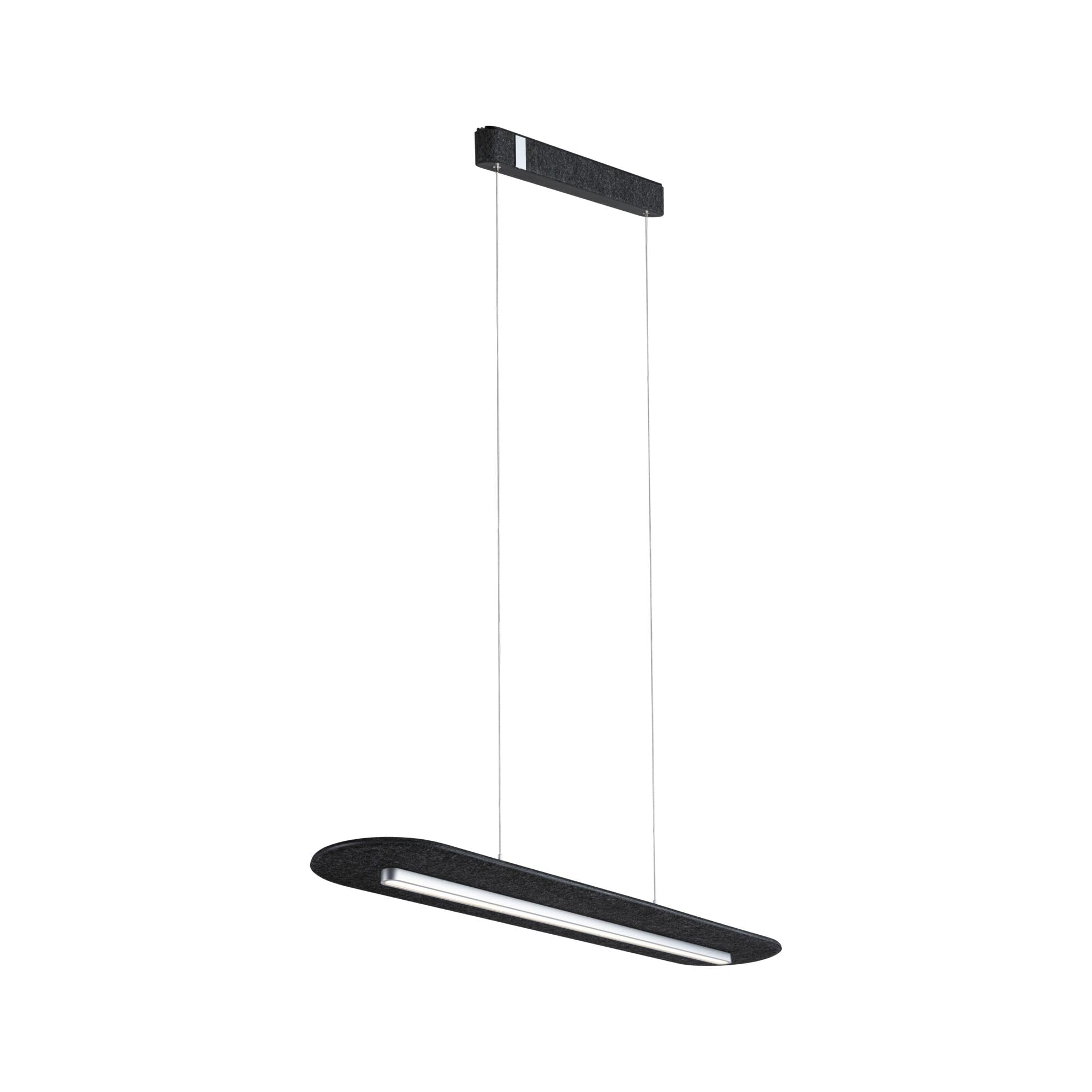 Paulmann 79989 LED Pendant luminaire 3-Step dimming Tulga 27W Anthracite 2700K Felt luminaire 1800lm