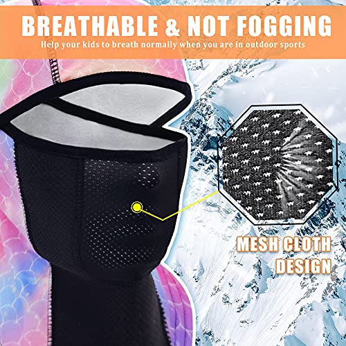 Breathable Kids Balaclava Ski Mask (2 Pack), Fleece Winter Face Mask for Cold Weather Boys Girls - Children Windproof Hat2
