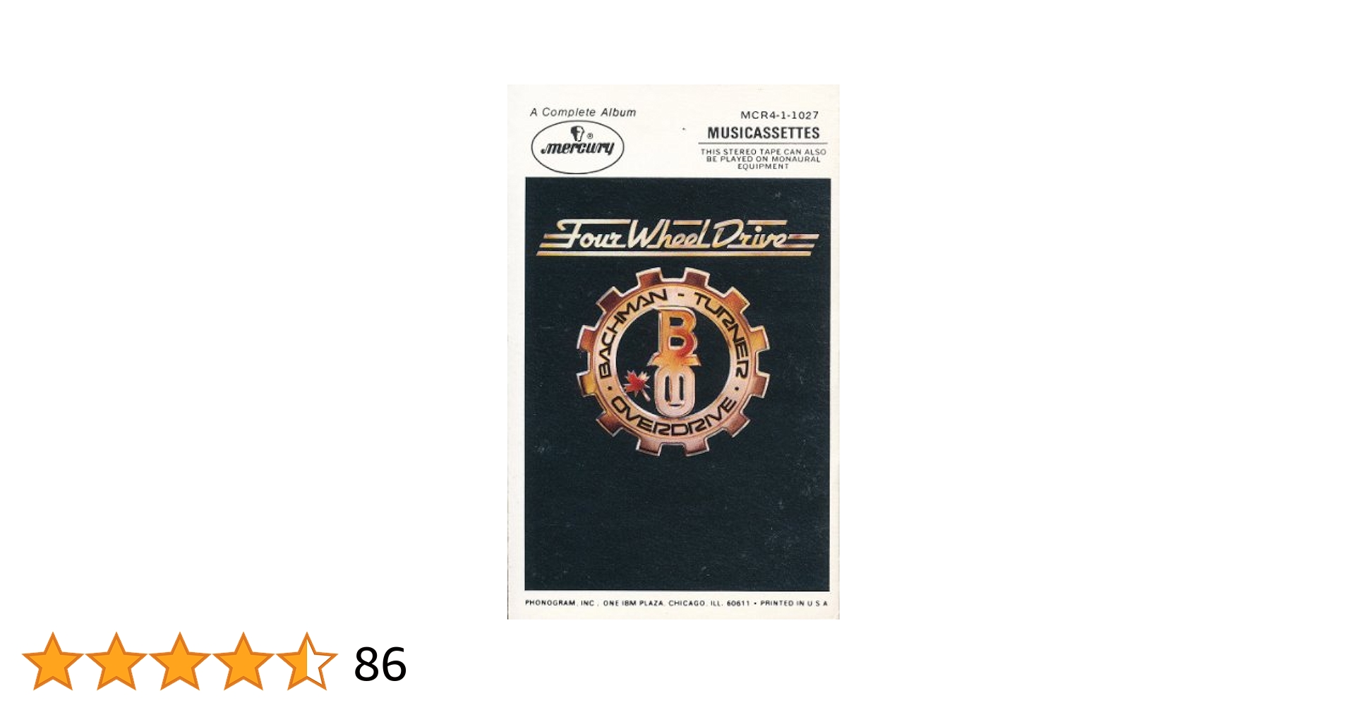 BACHMAN-TURNER OVERDRIVE - FOUR WHEEL DRIVE - Amazon.com Music
