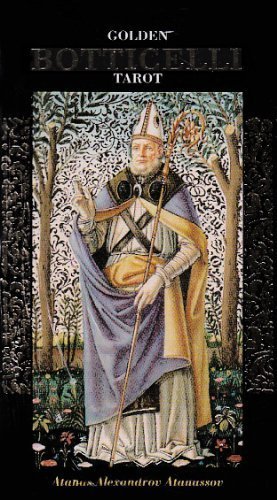 Golden Botticelli Tarot par Atanassov idée cadeau art et astrologie