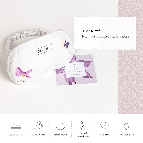 Miniatura 4 de Lizush Luxury Spa Gift Basket And Self Care Gifts For Women With Lavender Soap Bar, Facial Mask, Lip Balm, Eye Mask, Soap Saver, Shower Steamer -