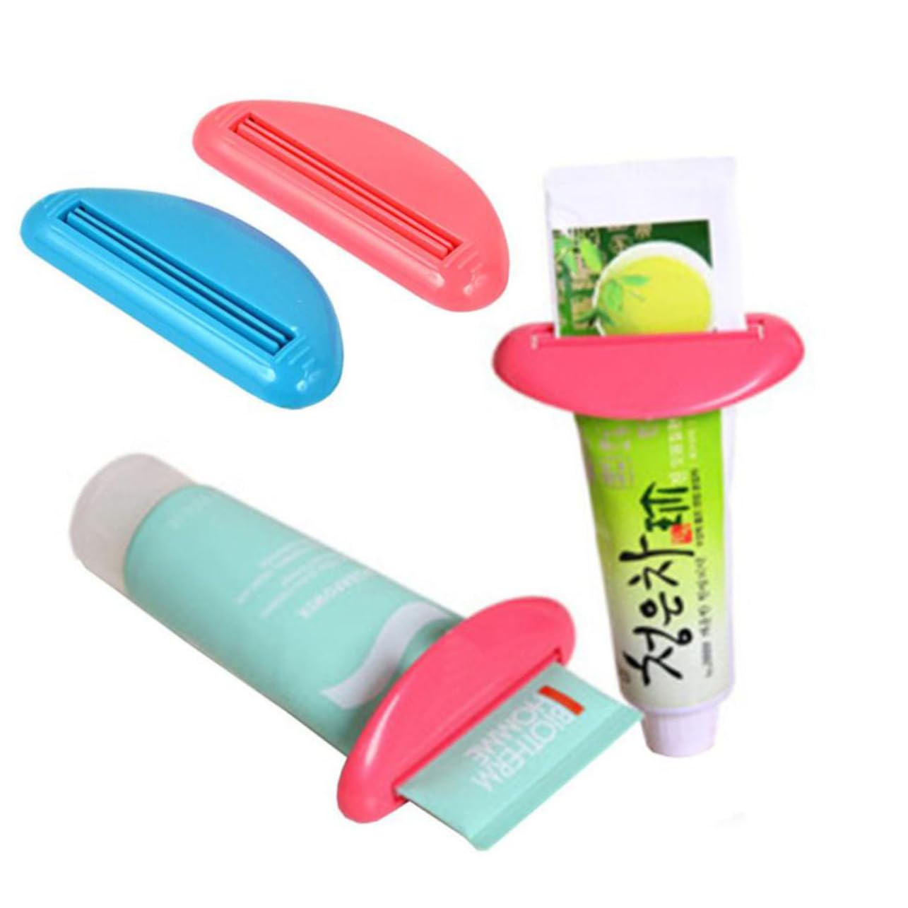 IWOWHERO 6 Pack Manual Toothpaste Squeezer Dispenser for Home Easy to Use Safe Random