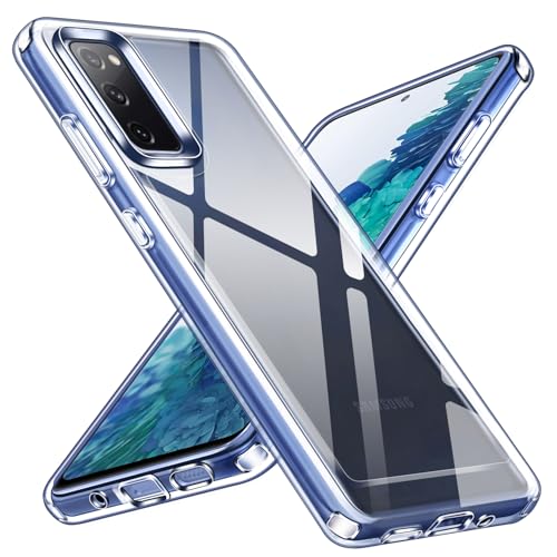ivoler Anti Amarillo Clara Funda para Samsung Galaxy S20 FE 2022 / S20 FE 4G / 5G (No para S20), [Protección Militar] Carcasa Bumper Teléfono Antigolpes Transparente Anti arañazos Silicona Duro Case