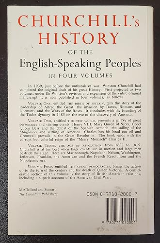 History of the English Speaking People Volume 1 0771020007 Book Cover