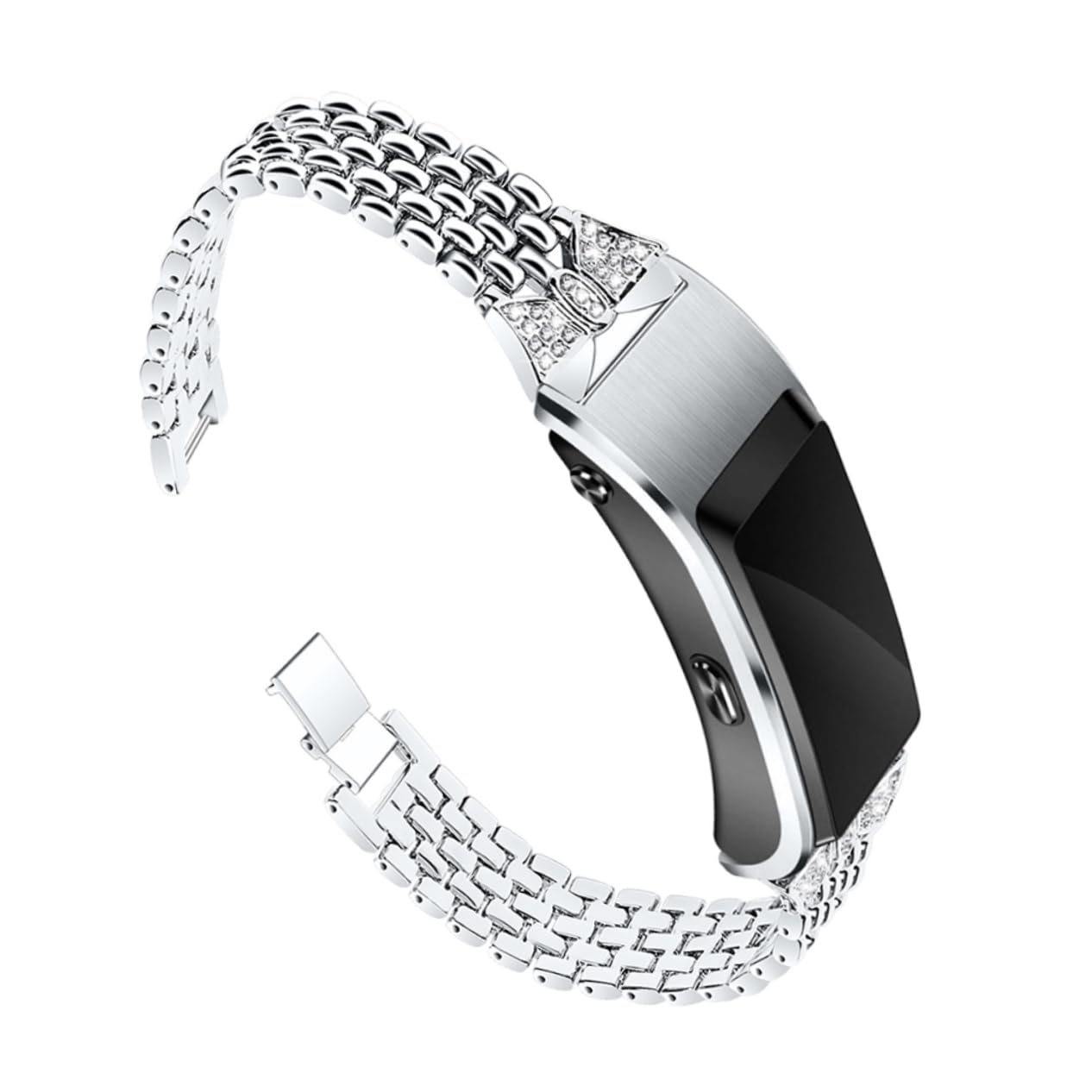 OSALADI 3 Piezas Banda De Acero Inoxidable Pulseras Impermeables Banda De Metal Bandas De Manzanas Bandas De Repuesto Correa De Reloj Inteligente Ajustable B5 Decorar