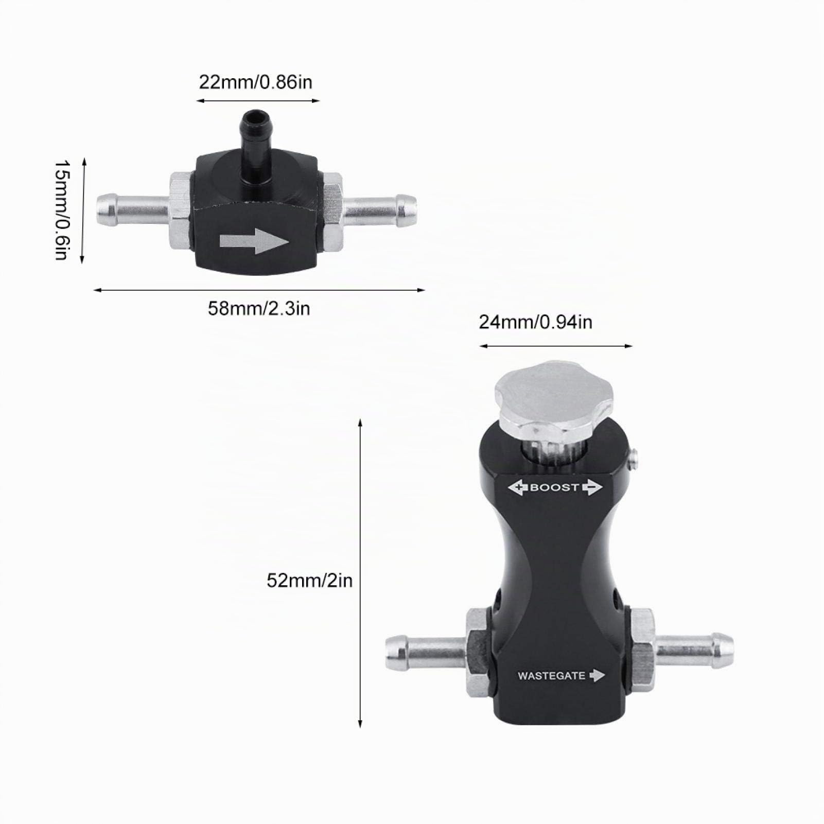 Robinet De Pression Turbo,Robinet Pression Turbo,Robinet Turbo,Boost Controller,Robinet De Turbo,Kit De Contrôleur De Suralimentation Manuel,Accessoires De Turbocompresseur Kit De Contrôleur De Surali