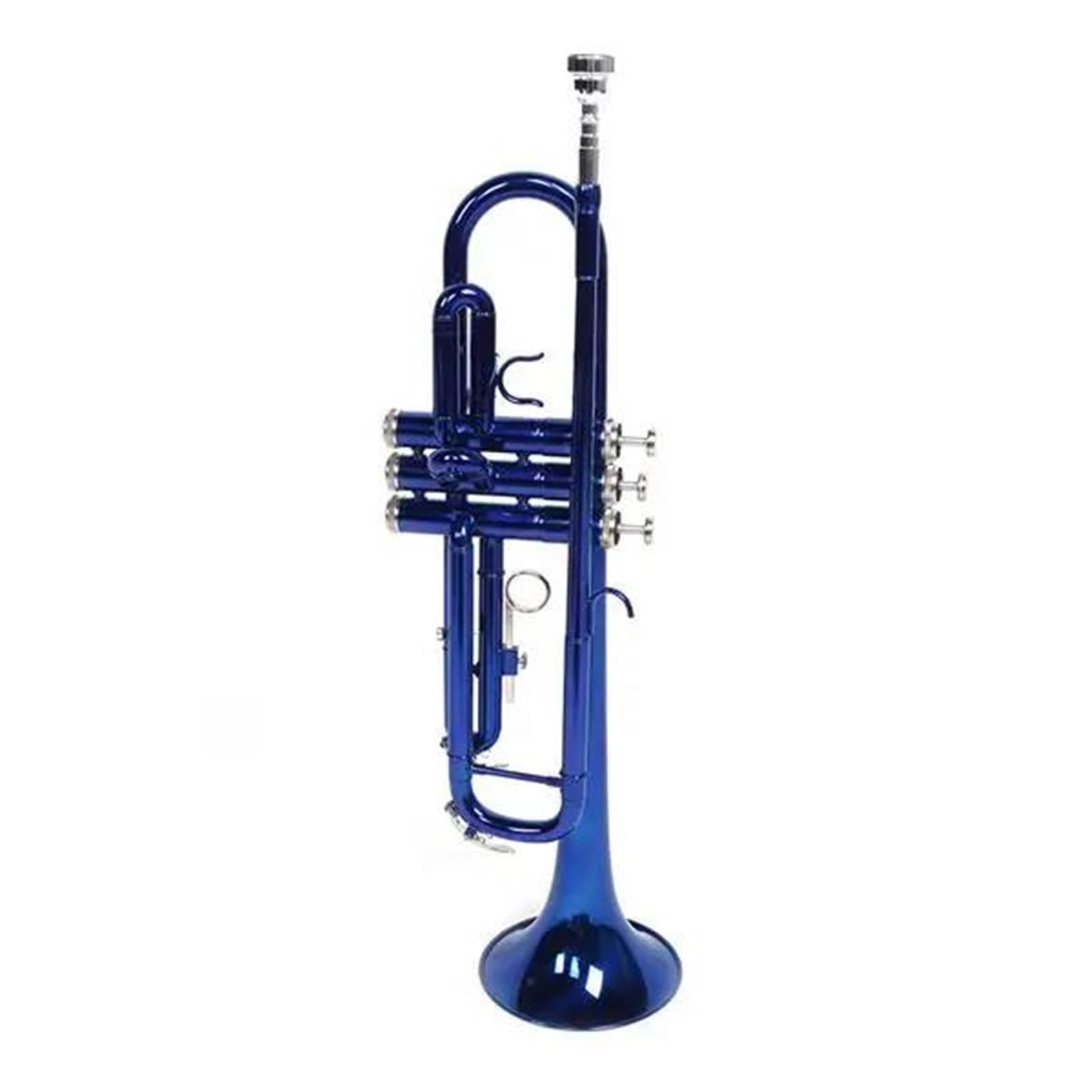 Trąbka Trąbka B Flat Z Mosiądzu W Kolorze Niebieskim Wykwintny Instrument Muzyczny Z Rękawiczkami
