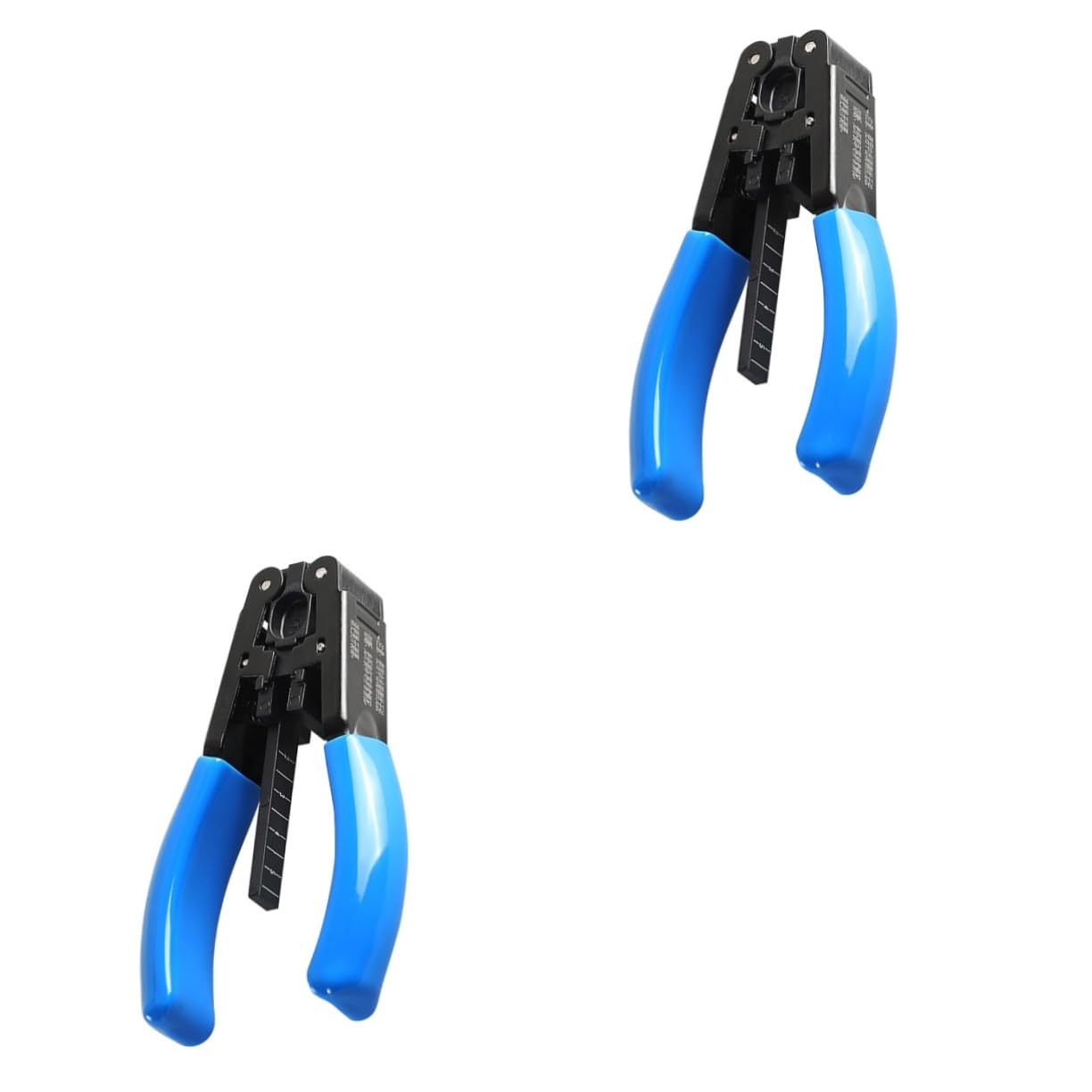 Operitacx 2 Piezas Pelador de fibra óptica cable engarzadores de alambre strippers ser Multifunción herramienta manual para pelar herramienta de compresión coaxial