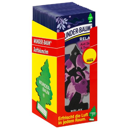 Wunderbaum Milagro de algodón 134324/24 Aire ambientador Caja de 24 Unidades Sent. Relax