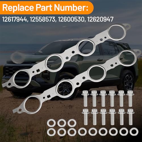 Image of 12617944 Exhaust Manifold Header Gasket Bolt for LS for Chevy for Silverado for Camaro for Caprice for Corvette for Tahoe for Sierra for CTS for Escalade 4.8L 5.3L 5.7L 6.0L 6.2L for LS1 LS2 LS3 LS6