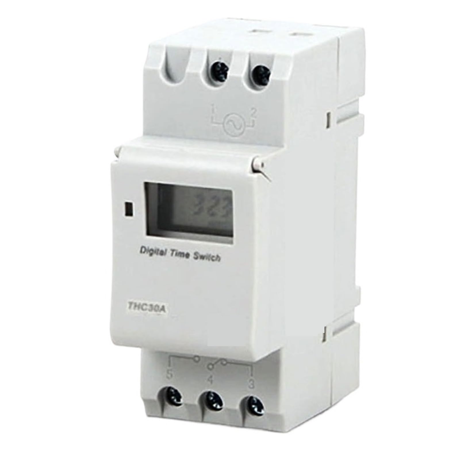 1PCS Din Rail 2 Wire Weekly 7 Days Programmable Digital TIME SWITCH Relay Timer AC THC 15A 30A 220V 230V 12V 24V 48V