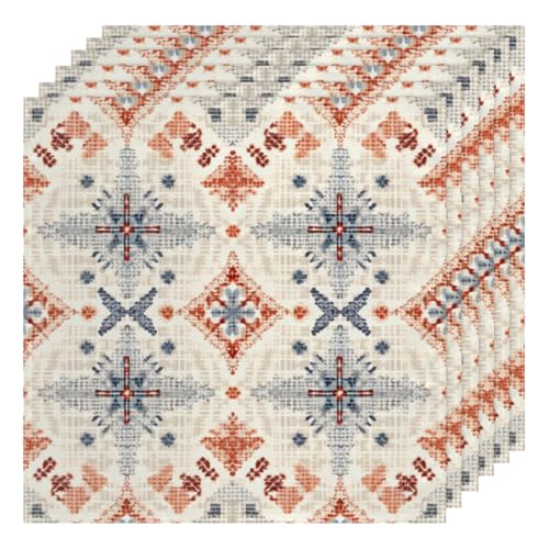 Servilletas de Tela Texturizadas Multicolor Set x6 50.5x50.5 cm miniatura 1