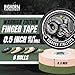 Bighorn Athletics Jiu Jitsu Finger Tape, Athletic Sports Tape For Injuries & Support: BJJ, Wrestling, Rock Climbing, Volleyball, Hands & Toes | 0.5-Inch x 45-feet, 8-Rolls, Military Green, Black, Nude