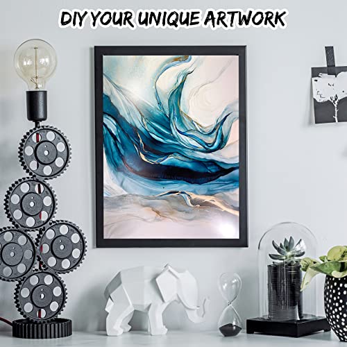 50 Sheets Alcohol Ink Paper 9 X 12 Inch Black Watercolor Paper Synthetic Water Color Painting Paper Black Art Paper For Kid Adult Students Acrylic Painting Drawing, 250 Gsm Cardstock #TOP3