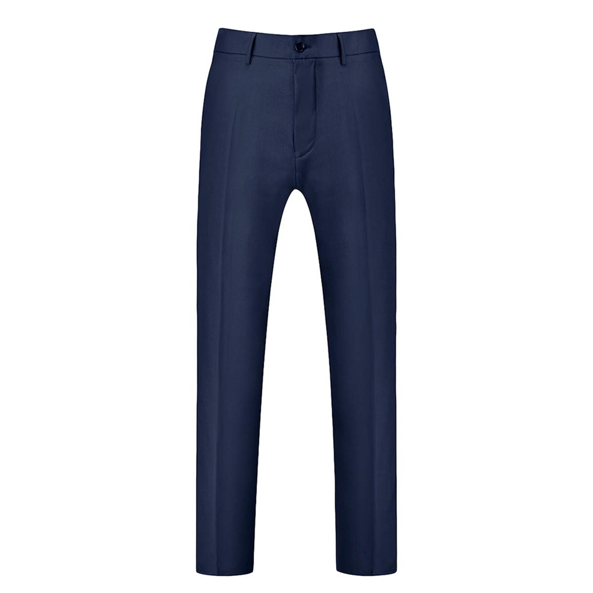 Allthemen Abito da Uomo in 2 Pezzi Tinta Unita con Un Bottone e Spacco sul Retro (Blazer + Pantaloni) Suit da Lavoro Business