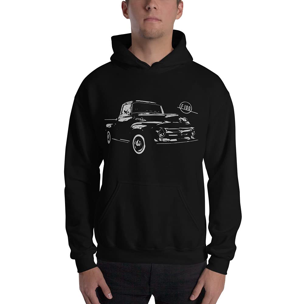 Antique Black F100 F Series Pickup Truck męska bluza z kapturem