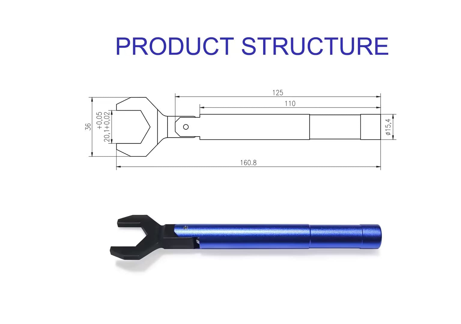 TOJOIN Clé Dynamométrique 1 N-m Ouverture 20MM pour Mesures RF Micro-ondes