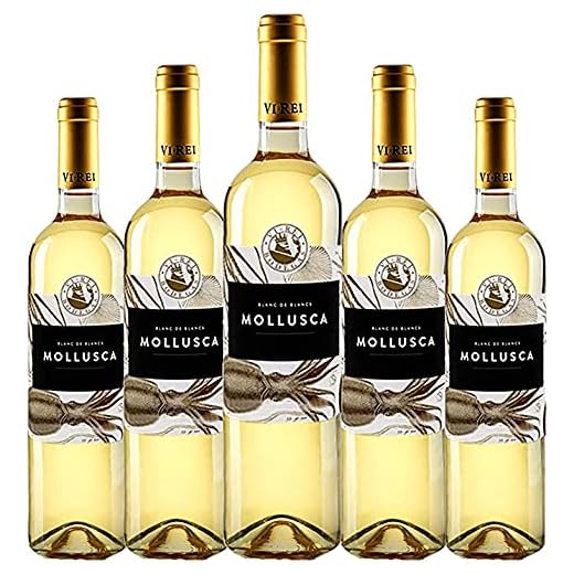 Mollusca Blanco 2019. Vino Blanco Vegano. Variedades: Chardonnay, Giro Ros, Malvasía, Sauvignon Blanc. Pack de 6 botellas.
