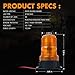 Xprite 30 LED Amber Forklift Beacon Strobe Light Safety Warning Flashing Lights for 10-110V Mower, ATV, Trucks, Tractor, Golf Carts, UTV, Cars, Bus-2PCS