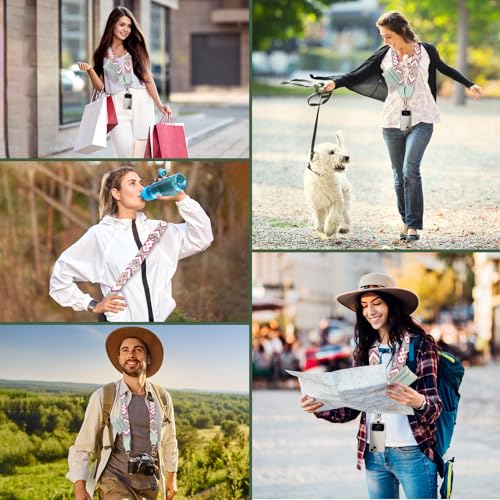 Image of XANGNIER Clip and Go Strap for Phone with Wallet Crossbody, Phone Strap with Zippered Wallet, Adjustable Anti Theft Cellphone Lanyard for Women, Cellphone Chain Accessories Green