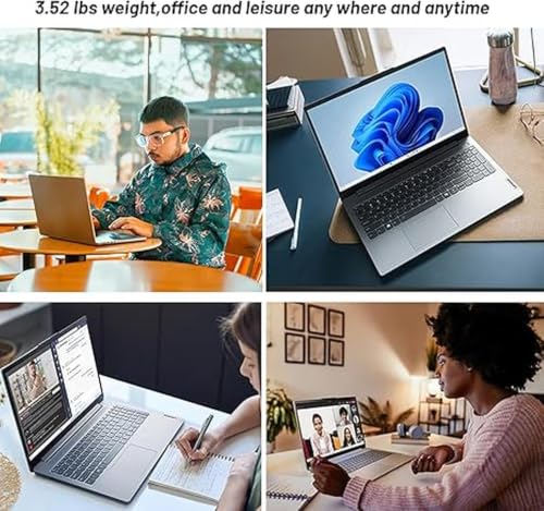 Image of Lenovo IdeaPad Business & Student Laptop Computer | 15.6 Inch FHD | Intel 12th Gen 10-Core i5 CPU | 16GB RAM, 512GB PCIe SSD | Intel Iris Xe Graphics | WiFi 6 | SD Card Reader | Copilot AI | Win 11
