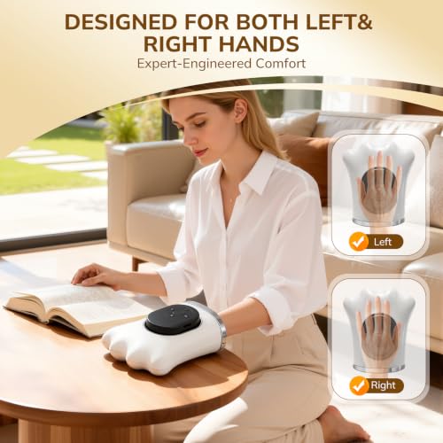 Image of VARIPOWDER Hand Massager Heated and Compression Hand Massager for Arthritis