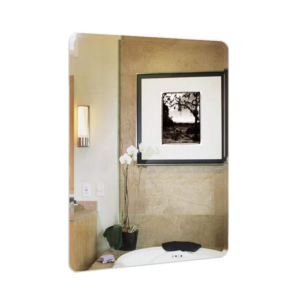 TYUHDUYUR Round Wall Mirror with Metal Frame Creative Makeup Mirrors Modern Room Decor for Entryways Washrooms Living Rooms and More White (Size : 80cm) (60x80cm)