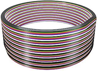 BTF-LIGHTING RGBW Electrical Extension Cable 5Pin 32.8ft/10m 20AWG LED Strip Light Ribbon Wire Connection 5 Core Cord Line for 5050 Color Changing Flexible LED Tape Rope