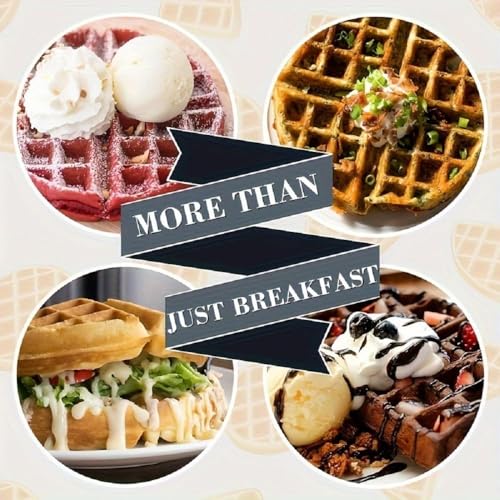 Image of 3 in 1 Mini Waffle Maker Machine 4 Inch Electric Waffle Iron with Interchangeable Plates Easy to Clean Breakfast Sandwich Snack Maker 350 Watts