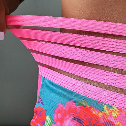 Shorts femininos de cintura alta para treino, academia, franzidos, levanta o bumbum, estampa floral,