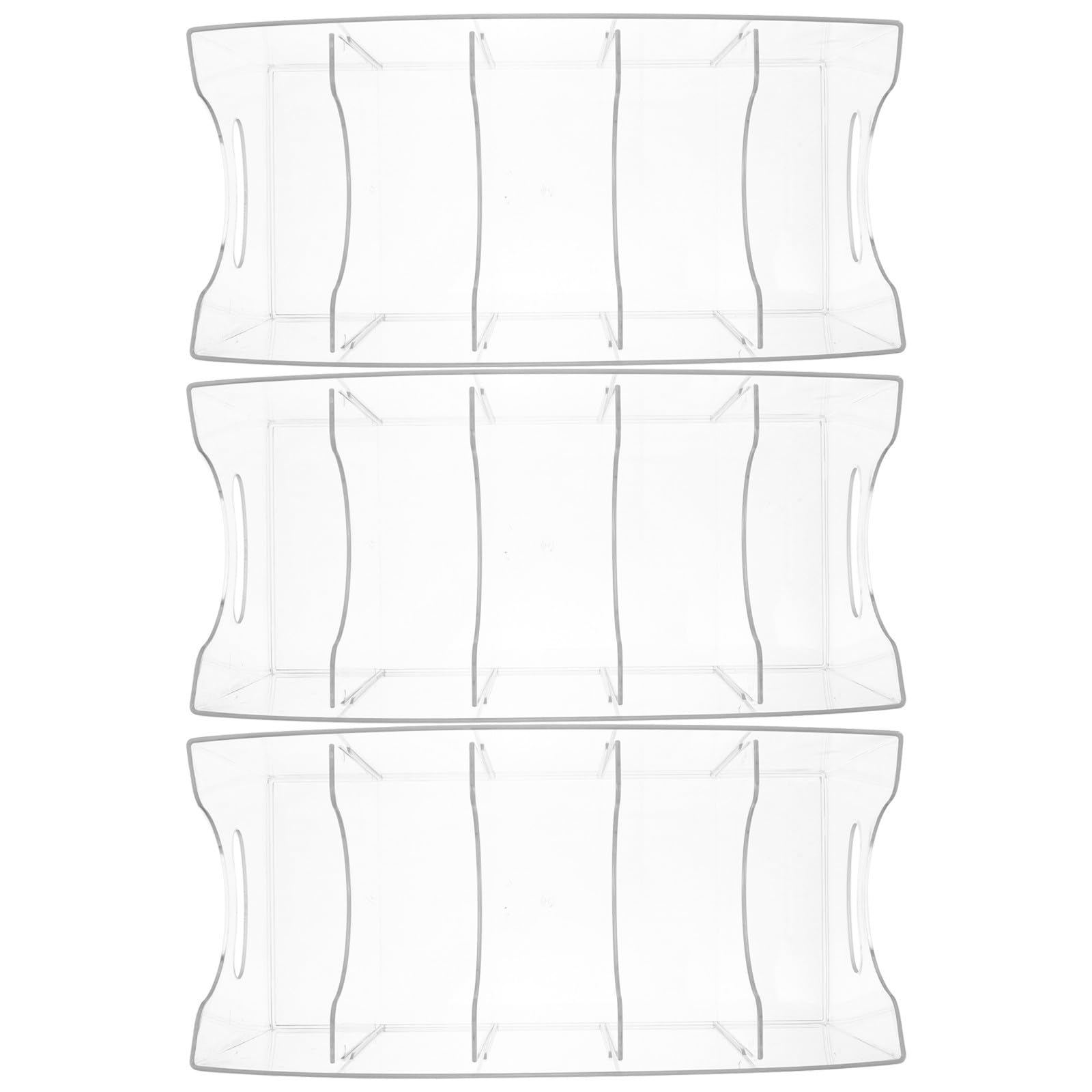 3 Pezzi Organizer per Cinture in Acrilico Trasparente con 5