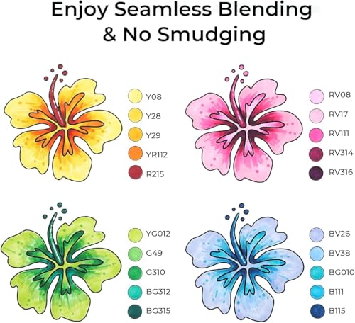 Image of Ohuhu Alcohol Markers - Double Tipped Art Marker Set for Artists Adults Coloring Illustration - Alcohol-based Refillable Ink - 80 Colors - Chisel & Fine Dual Tips - Oahu of Ohuhu Markers