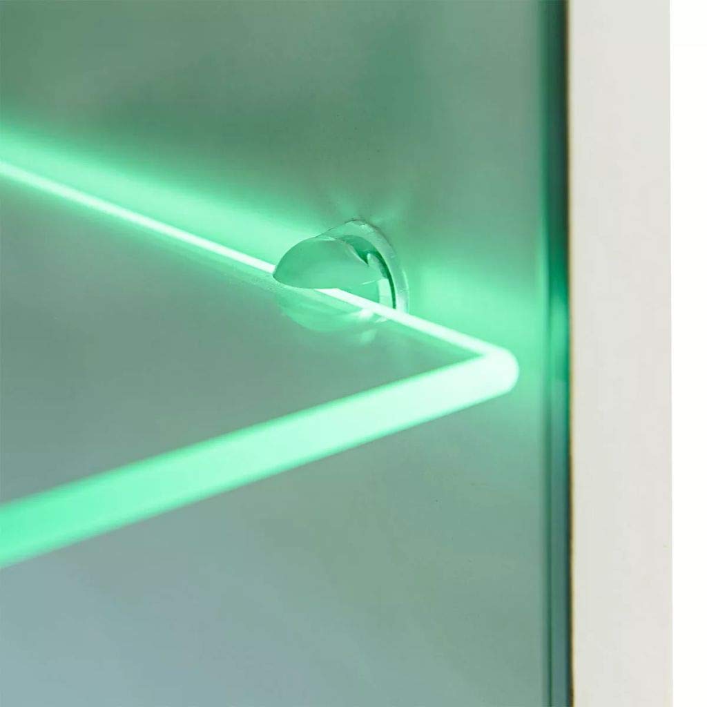 vidaXL Juego de Muebles de salón 5 Piezas con iluminación LED Negro