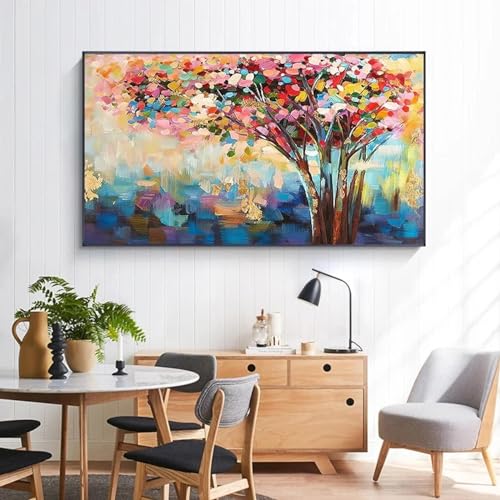 Affiches et impressions paysage arbre fleurs pour sublimer la décoration murale du salon