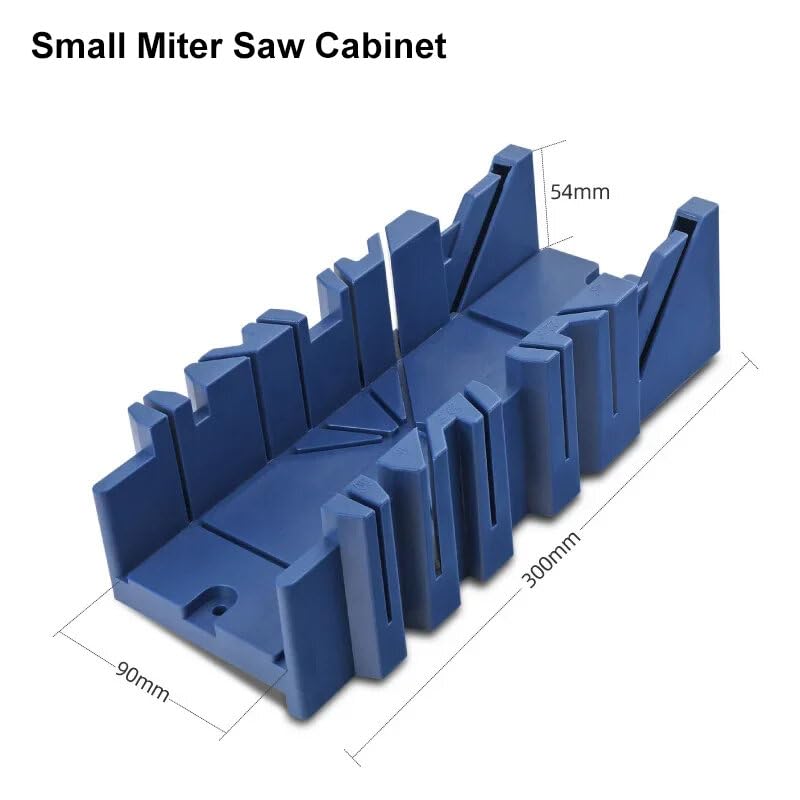 VIDOO Skrzynka Uciosowa do Cięcia Drewna Prowadnica Piły Narzędzie Kątowe Zestaw Wielokątowy Przyrząd Narzędzia DIY-Medium Miter Cabinet + Hand Saw