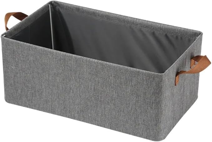 Wardrobe Organizer for Clothes with Metal Frame Rectangle Storage Baskets for Clothing Fabric Storage Box with Handles Shelf Basket for Storage Clothes Pants Jeans Sweater-image-32