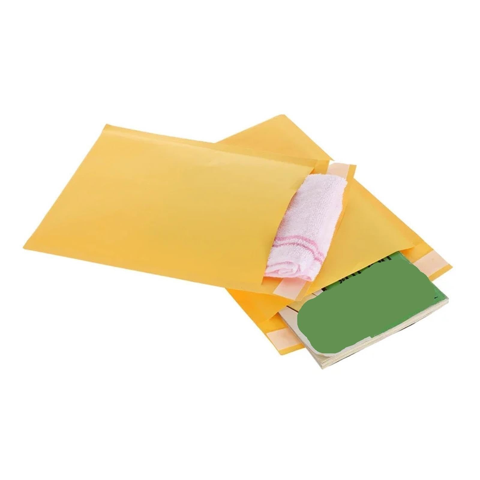 Luftpolster-Kraftpapier-Versandtaschen selbstklebend, 50/100 Stk