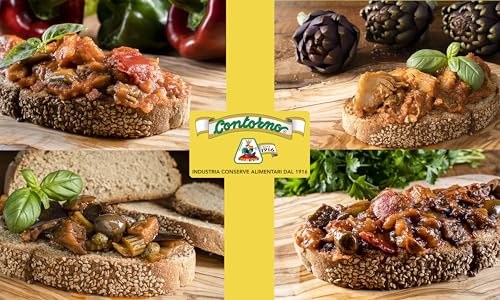 Contorno Pepper Spread (10.6 oz) – Sicilian Caponatina Antipasto for Bruschetta, Pasta & Charcuterie, Natural, Vegetarian, Ready to Eat Italian Appetizer (1 Pack) - image 5