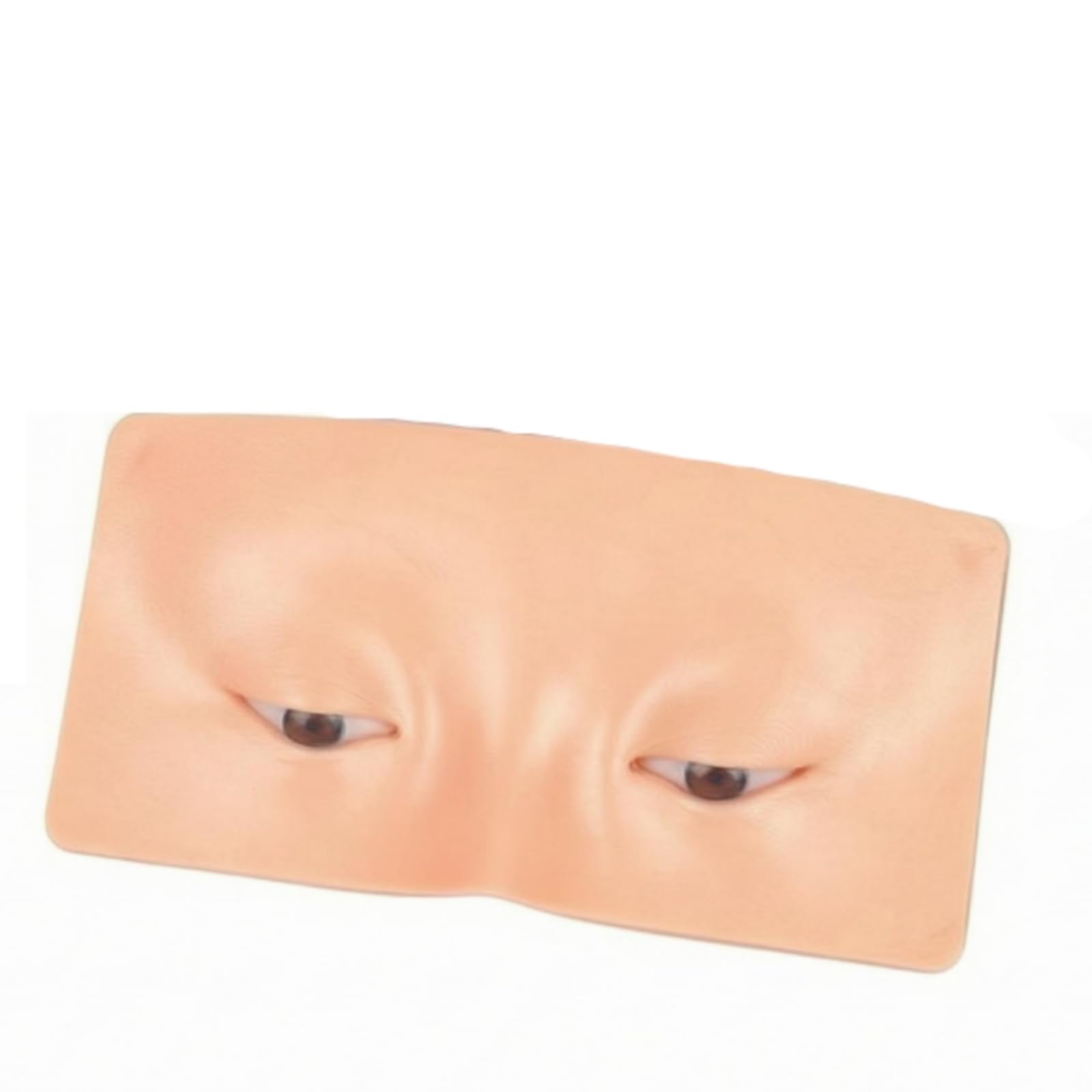 Flat Silicone Makeup Practice Face Panel Rounded Top Makeup Training Face Panel Even Surface Beauty Tool Skin-Toned, Skin-picture-11