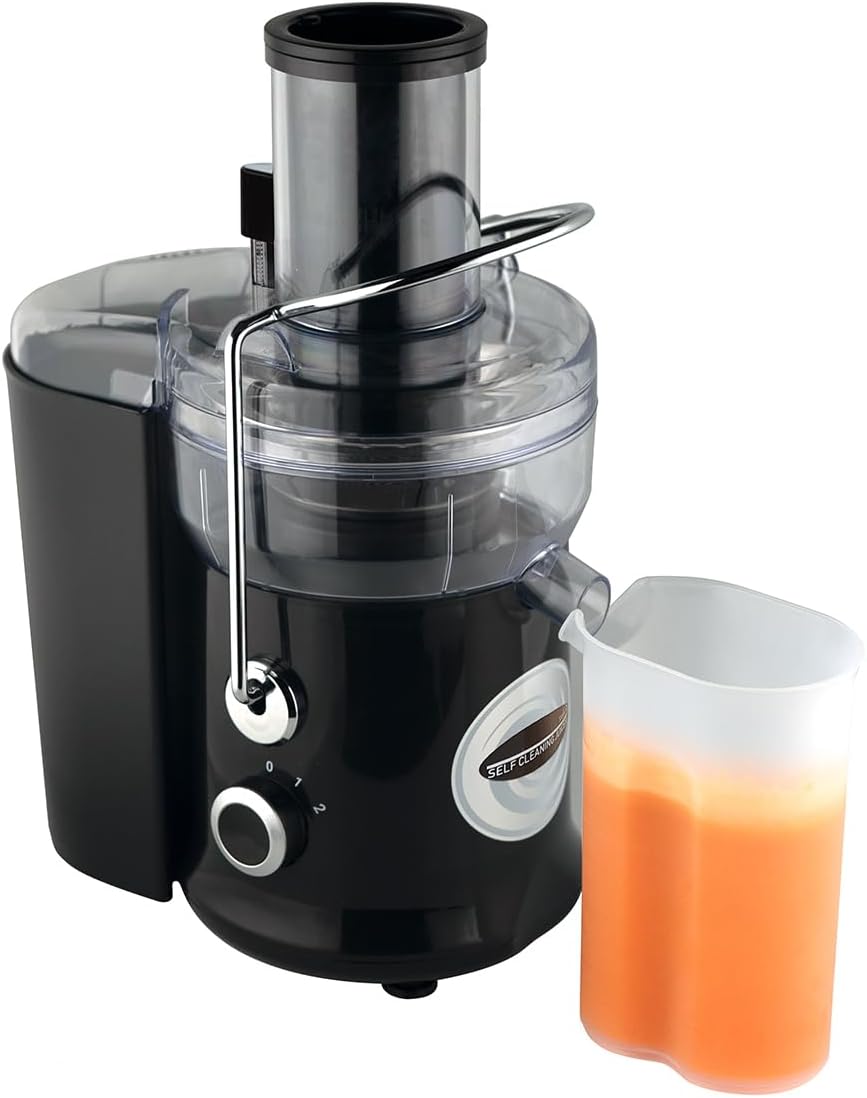 JML Self Cleaning Juicer Machines - 14,000 RPM Starlyf Juicer, Turbo BlenderJuicers Whole Fruit and Vegetable, 600W Motor and One-Touch Cleaning for Quick Nutritious Drinks