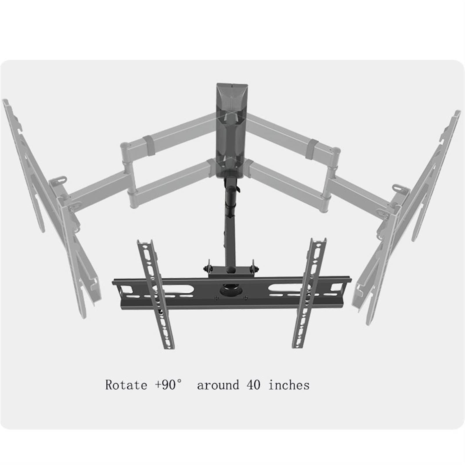 Base de Soporte para TV Ajustable, Soporte de Pared, Estante de Montaje para TV para televisores de 3255 Pulgadas, Soporte Giratorio Plegable para Pantalla LCD para el hogar, Sala de Estar y Oficina,